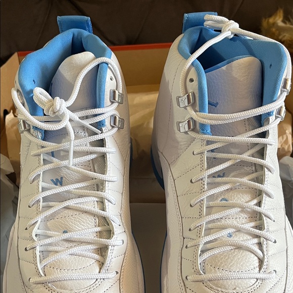 Jordan 12 Retro in White and Blue - Picture 6 of 14